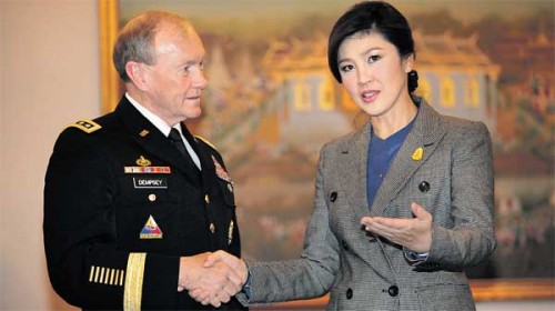 Trong chuyến thăm của Chủ tịch Hội đồng Tham mưu trưởng liên quân Mỹ Martin Dempsey tới Thái Lan hồi tháng 6/2012, Mỹ đã thuyết phục được Thái Lan cho sử dụng căn cứ U-tapao