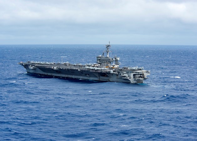 Hải quân Mỹ điều tàu sân bay tuần tra trên Biển Đông