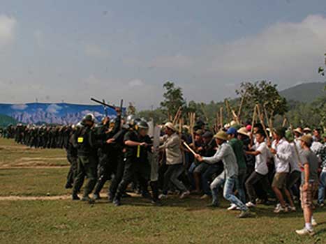 Diễn tập phòng, chống khủng bố tại Điện Biên