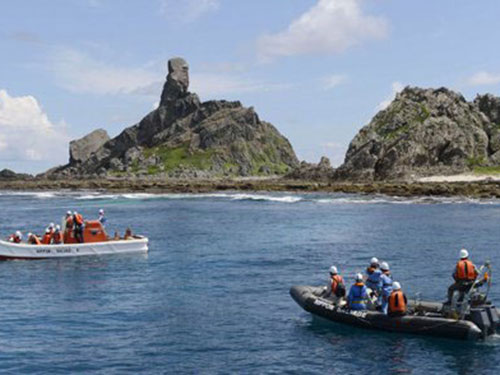 Quần đảo đang gây sóng gió trong quan hệ Nhật - Trung.  Ảnh: REUTERS