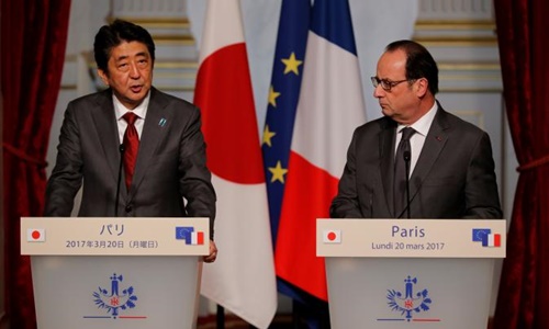 Nhật, Pháp tuyên bố ủng hộ tự do hàng hải ở châu Á-Thái Bình Dương